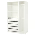 PAX Wardrobe, white, 150x58x236 cm