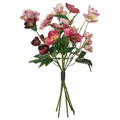 SMYCKA Artificial bouquet, in/outdoor/dark pink, 52 cm