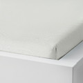 TAGGVALLMO Fitted sheet, white, 90x200 cm