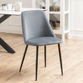 Dining Chair Ines, grey corduroy