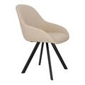 Chair Nels, beige/black legs
