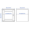 EKET / VÄLJARE Wall-mounted cabinet combination, white/pine, 80x35x210 cm