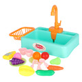 Dishwashing Playset Sink with Tap & Accessories, assorted colours, 3+