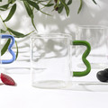 Glass Mug Borosilicate 350ml, green