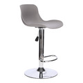 Bar Stool Inge, grey/chrome