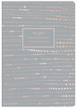 Notebook A5 60 Sheets Squared Metallic Rose 10-pack, assorted patterns