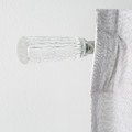 SOLDVÄRGMAL Curtain rod set, silver-colour, 120-210 cm 19 mm