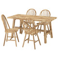 SKOGSTA / SKOGSTA Table and 4 chairs, acacia/acacia, 160x81 cm