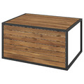 HÅKANSKÄR Coffee table, outdoor/light brown stained, 80x64 cm
