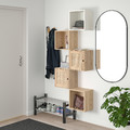 EKET / VÄLJARE Wall-mounted storage combination, multicolour/pine, 70x25x175 cm