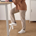 MITTZON Conference table, birch veneer/white, 140x68x105 cm