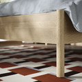 TONSTAD Bed frame, oak veneer/Lönset, 140x200 cm