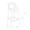 Bar Stool Lexi, black