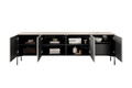 Four-Door TV Cabinet with Drawer Unit Sonatia 200, cashmere