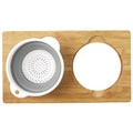 Bamboo Chopping Board with Integrated Sieve