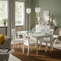 ROSENTORP Extendable table, white, 155/215x87 cm
