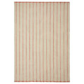 RIDSTIG Rug, flatwoven, off-white/red, 170x240 cm