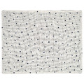 NISSÖGA Place mat, white/dark blue, 45x35 cm