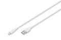 DIGITUS Lightning silicone connection cable, USB-A - Lightning 2m, white