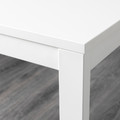 VANGSTA Extendable table, white, 80/120x70 cm