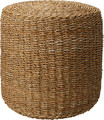 Pouffe Soncey, round, natural