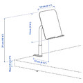 RELATERA Desk combination sit/stand, white/light grey-green, 117x60 cm