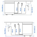 SÖDERBODA Built-in dishwasher, IKEA 500 stainless steel colour, 60 cm