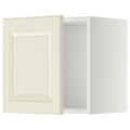 METOD Wall cabinet, white/Bodbyn off-white, 40x40 cm