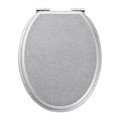 GoodHome Soft-close Toilet Seat Pilica, MDF, glossy silver