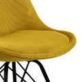 Chair Eris, corduroy, yellow