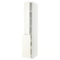 METOD / MAXIMERA Hc w p-o func 3drw/1dr/2shlv, white/Vallstena white, 40x60x240 cm
