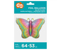Foil Balloon Pastel Butterfly 64x53 cm