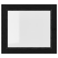 OXBERG Glass door, black oak effect, 40x35 cm