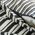 NATTHÄGER Duvet cover and pillowcase, black white/zebra, 150x200/50x60 cm