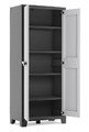 Outdoor/Workshop High Cabinet, Multi-use, XL tall, black-grey