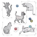 Wall Sticker Set - Cats