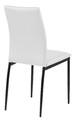 Chair Demina, faux leather, white