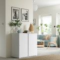 VIHALS Cabinet with sliding doors, white 95x47x90 cm