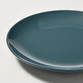 FÄRGKLAR Side plate, glossy dark turquoise, 20 cm, 4 pack