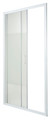 Shower Sliding Door Onega 100 cm, white/patterned