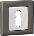 Door Escutcheon Schaffner Clara, matt black/chrome
