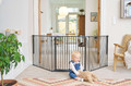 Baby Dan Carl Wide X outdoor safety gate, black