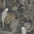 GoodHome Fleece Wallpaper Roite, tobacco/gold