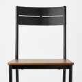 SANDSBERG / SANDSBERG Table and 2 chairs, black/black, 67x67 cm
