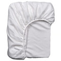 BÄRGLIM Fitted sheet, white, Double