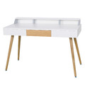 Desk Skans, white/oak