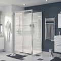 GoodHome Sliding Shower Door Beloya 120 cm, chrome/transparent