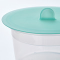 IKEA 365+ Food container with lid, round plastic/silicone, 750 ml