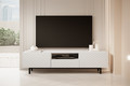 TV Cabinet Scalia II 190, matt white, black legs