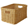 TRUMMIS Basket, handmade rattan, 25x35x20 cm